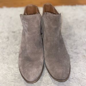 brownish gray booties